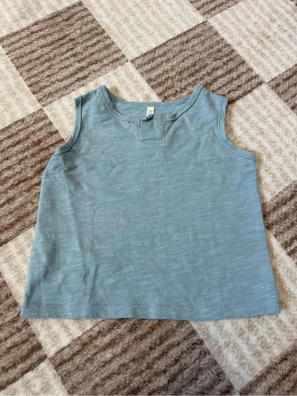 Rylee + Cru Matching Set 3-6 Months Blue Tank